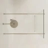 Душевая перегородка WasserKRAFT Vechte 100 60W44BN профиль Никель стекло прозрачное