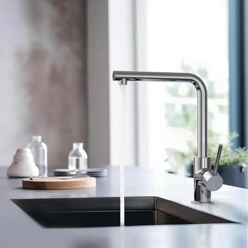 Смеситель для кухни Aquatek Европа AQ1380CR Хром латунь