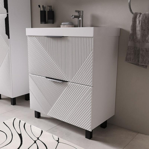 Тумба под раковину Volna Geometry 70 tnGEOMETRY70.2Y-01 цвет Белый