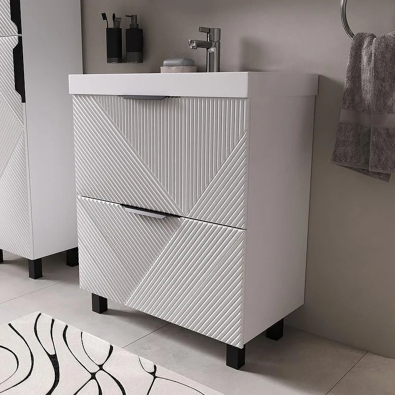 Тумба под раковину Volna Geometry 70 tnGEOMETRY70.2Y-01 цвет Белый