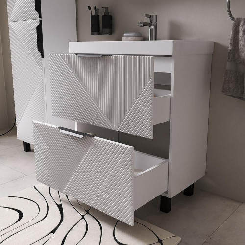 Тумба под раковину Volna Geometry 70 tnGEOMETRY70.2Y-01 цвет Белый