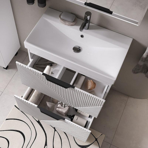 Тумба под раковину Volna Geometry 70 tnGEOMETRY70.2Y-01 цвет Белый