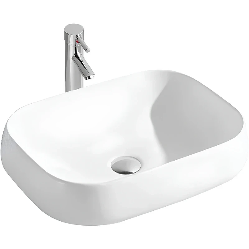 Раковина-чаша Aquatek 56 AQ5526-00 Белая фарфор накладная
