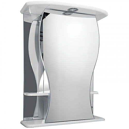 Зеркальный шкаф Misty Карина 60 R Э-Крн02060-01СвП с подсветкой Белый