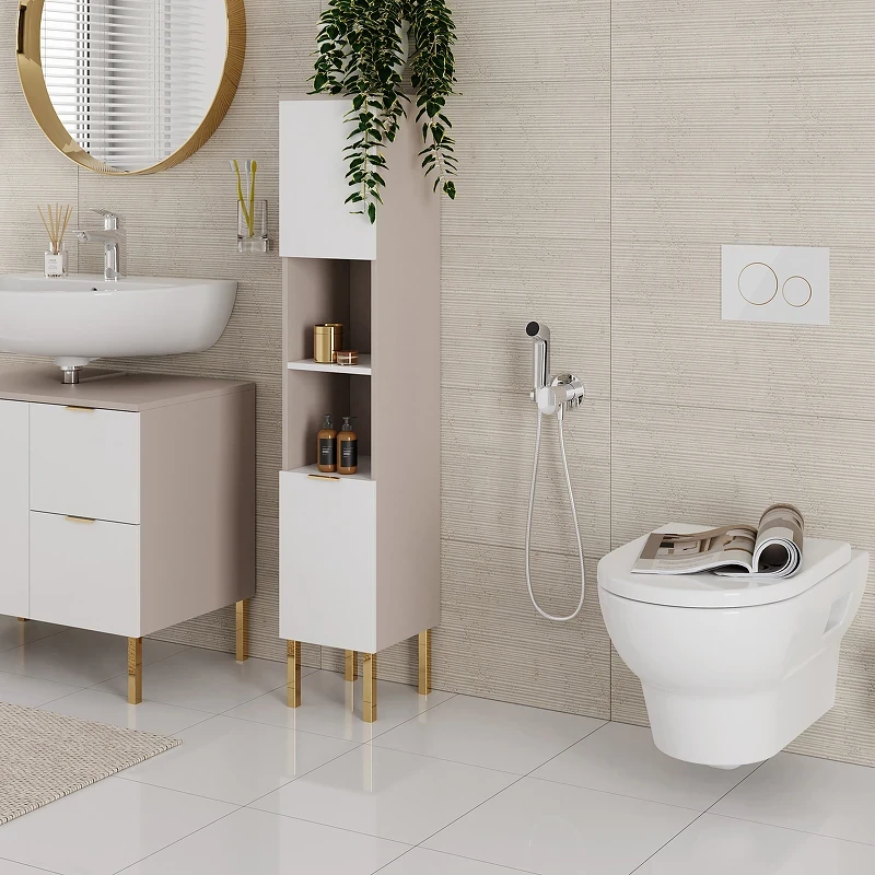 Гигиенический душ со смесителем Hansgrohe Bidette 29232000 Хром латунь на стену