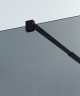 Душевая перегородка Cezares Liberta 100 LIBERTA-L-1-100-GR-NERO профиль Черный матовый стекло серое