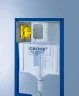 Унитаз с инсталляцией Rosa Элеганс Люкс Вн УнБ32 4620008195438 + Grohe Rapid SL 38775001 с сиденьем Микролифт и клавишей смыва Хром
