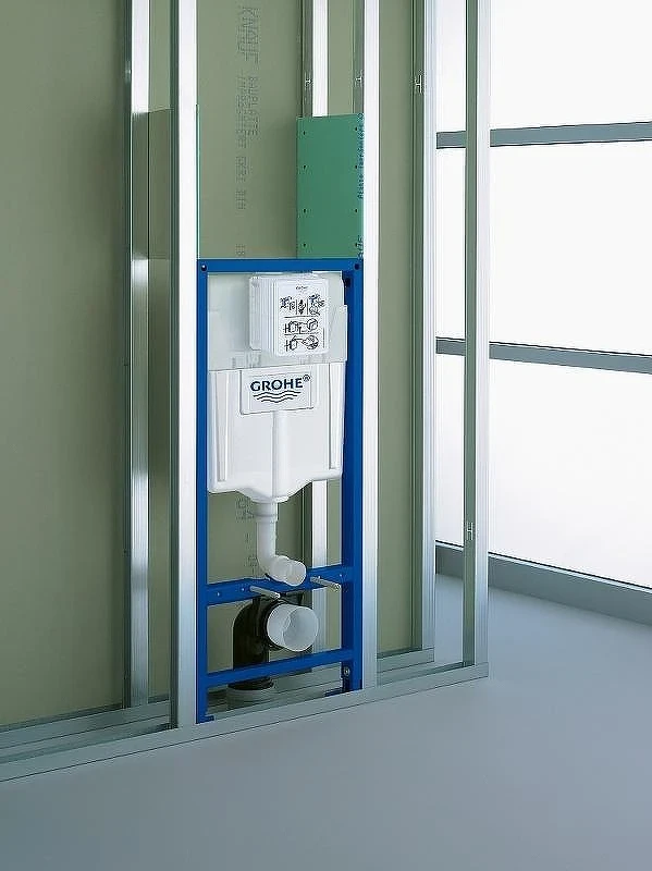 Унитаз с инсталляцией Rosa Элеганс Люкс Вн УнБ32 4620008195438 + Grohe Rapid SL 38775001 с сиденьем Микролифт и клавишей смыва Хром