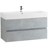 Тумба под раковину Cezares Molveno 46 100 MOLVENO 46-100-2C-SO-BET подвесная Beton МДФ / ЛДСП