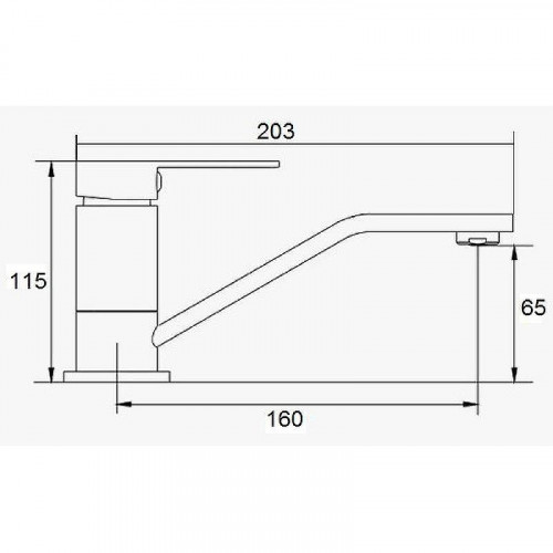 Смеситель для кухни D-Lin D151368 Хром