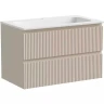 Тумба под раковину Sancos Snob R 80 SNR80CE подвесная Beige Soft МДФ / ЛДСП