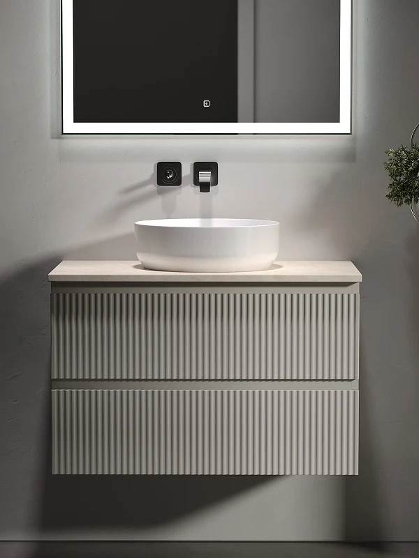 Тумба под раковину Sancos Snob R 80 SNR80CE подвесная Beige Soft МДФ / ЛДСП