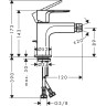 Смеситель для биде Hansgrohe Rebris S 72210000 Хром латунь