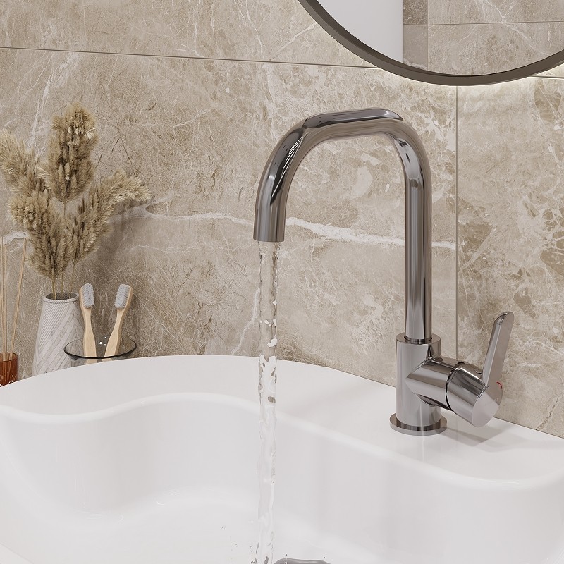 Смеситель для раковины Laparet Legna Plus N4013302LPT Хром латунь