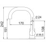 Смеситель для раковины Laparet Legna Plus N4013302LPT Хром латунь