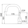 Смеситель для раковины Laparet Legna Plus N4013302LPT Хром латунь