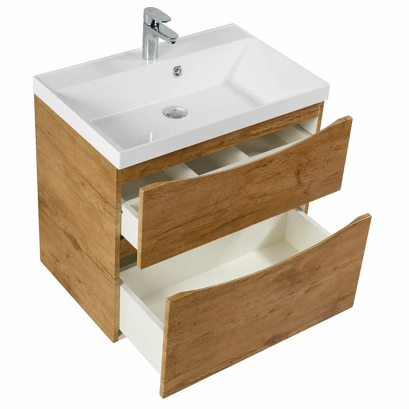Тумба под раковину BelBagno Marino 90 MARINO-H60-900-2C-SO-RN-P подвесная Rovere Nature МДФ / ЛДСП