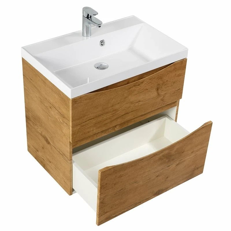 Тумба под раковину BelBagno Marino 90 MARINO-H60-900-2C-SO-RN-P подвесная Rovere Nature МДФ / ЛДСП