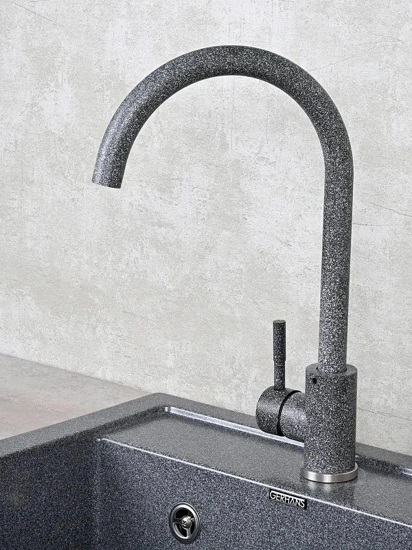 Смеситель для кухни Wisent W4998-3-24 цвет Графит