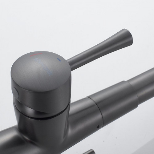 Смеситель для кухни Shevanik S428T цвет Оружейная сталь