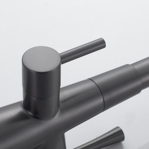 Смеситель для кухни Shevanik S428T цвет Оружейная сталь