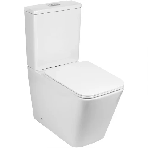 Унитаз компакт WeltWasser Gelbach 001 XL GL-WT 10000003734 Белый глянец с бачком и сиденьем Микролифт фаянс напольный