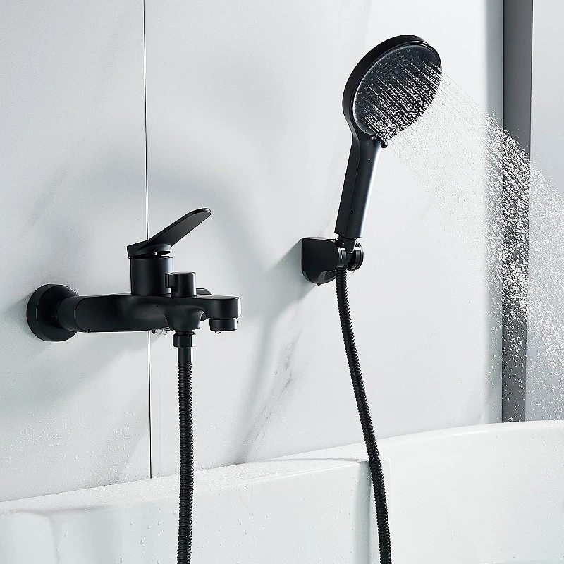 Смеситель для ванны Shevanik S6202H цвет Черный