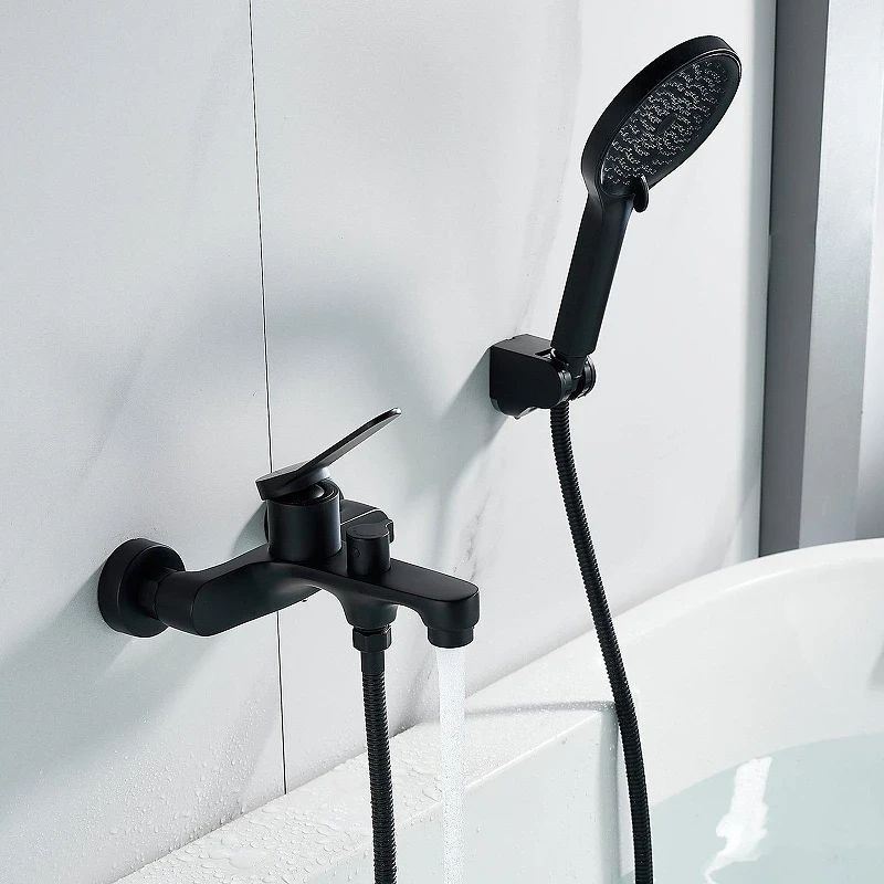 Смеситель для ванны Shevanik S6202H цвет Черный