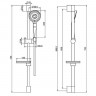 Душевой гарнитур Fima Carlo Frattini Sliding rail F2679CR цвет Хром