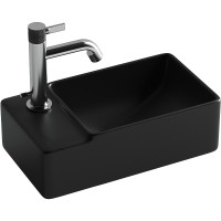 Раковина Ceramicanova Element 40 CN5046MB Черная матовая фарфор подвесная