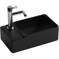 Раковина Ceramicanova Element 40 CN5046MB Черная матовая фарфор подвесная