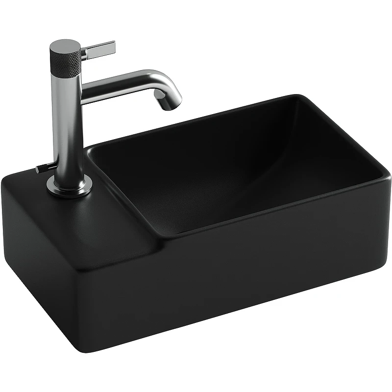 Раковина Ceramicanova Element 40 CN5046MB Черная матовая фарфор подвесная