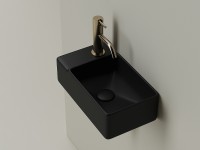 Раковина Ceramicanova Element 40 CN5046MB Черная матовая фарфор подвесная