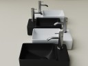 Раковина Ceramicanova Element 40 CN5046MB Черная матовая фарфор подвесная