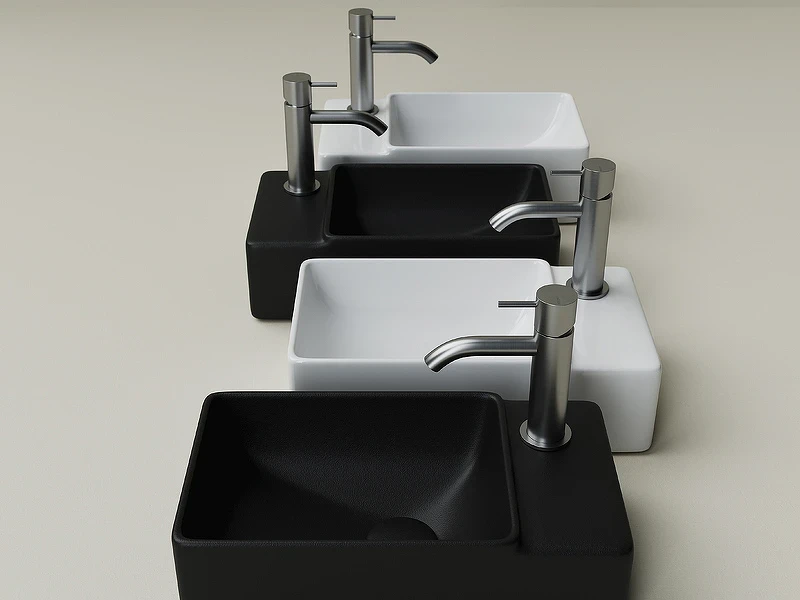Раковина Ceramicanova Element 40 CN5046MB Черная матовая фарфор подвесная