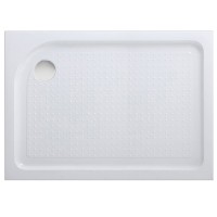Акриловый поддон для душа BelBagno Tray L 100x80x15 TRAY-BB-AH-100/80-15-W-L Белый L с антискользящим покрытием