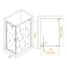 Душевой уголок RGW Stilvoll 80x120 703214582-14 профиль цвет Черный стекло прозрачное