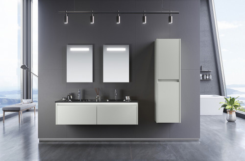 Шкаф пенал Orka Lisbon 40 3001156 подвесной Кашемировый матовый МДФ / ЛДСП