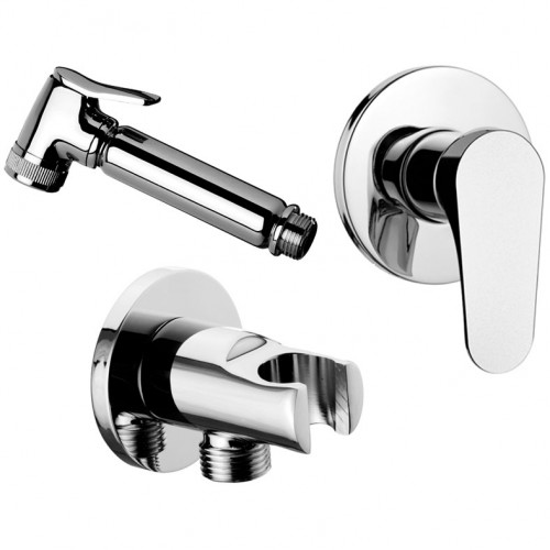 Гигиенический душ со смесителем Remer L30ES02332OL Хром латунь на стену