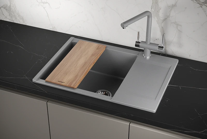 Кухонная мойка Granula Estetica 70 7003 цвет Алюминиум