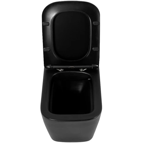Унитаз BelBagno Ardente-C BB3202CHR-MB/BB3202SC-MB подвесной Черный матовый с сиденьем Микролифт фаянс подвесной