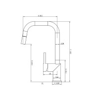 Смеситель для кухни Wonzon &amp; Woghand WW-6018-BS цвет Брашированный никель