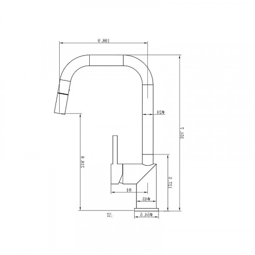 Смеситель для кухни Wonzon &amp; Woghand WW-6018-BS цвет Брашированный никель