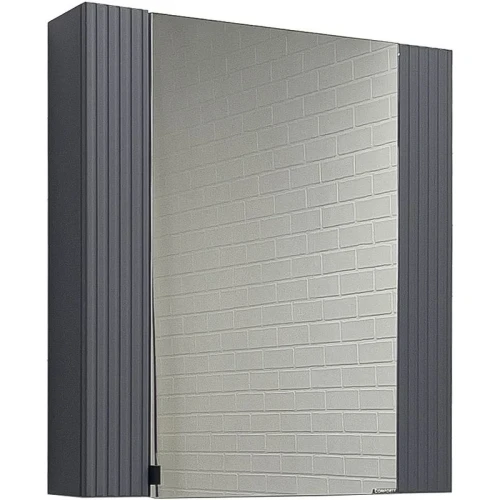 Зеркальный шкаф Comforty Лима 70 00-00004891 Антрацит МДФ / ЛДСП, стекло