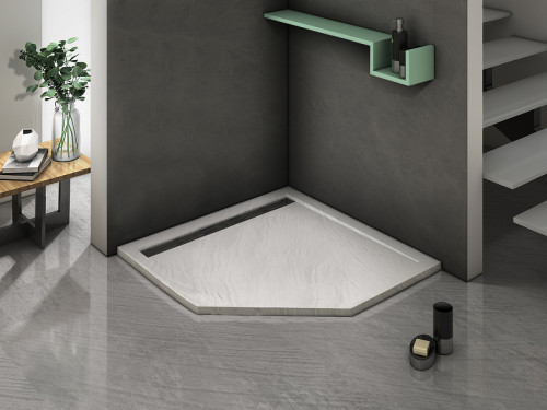 Душевой поддон из искусственного камня WeltWasser WW TRP 100 STONE-WT 100x100 10000004364 Белый