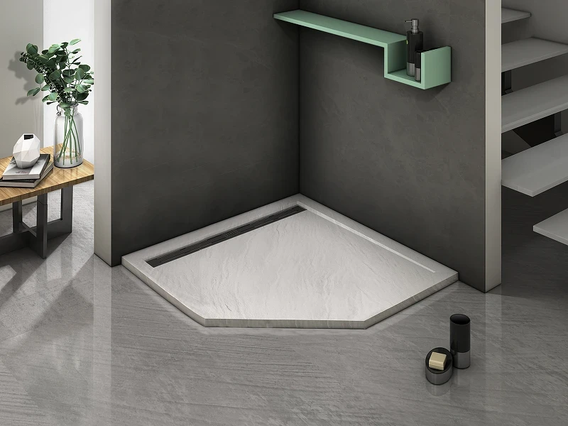 Душевой поддон из искусственного камня WeltWasser WW TRP 100 STONE-WT 100x100 10000004364 Белый
