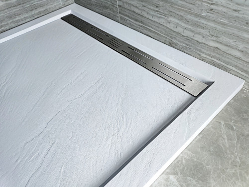 Душевой поддон из искусственного камня WeltWasser WW TRP 100 STONE-WT 100x100 10000004364 Белый