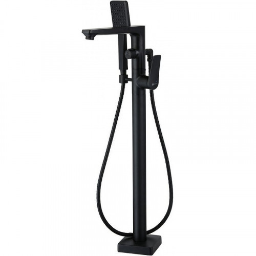 Смеситель для ванны Lemark Bronx LM3744BL Черный латунь на пол