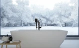Смеситель для ванны Lemark Bronx LM3744BL Черный латунь на пол
