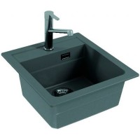 Кухонная мойка Alveus Granital Atrox 20 Concrete G81 470x500 1131989 Бетон искусственный камень (литьевой мрамор) встраиваемая сверху, встраиваемая снизу
